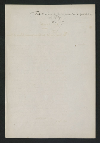 Demande de suppression d'une partie du vannage de décharge. Rejet (30 août 1860)
