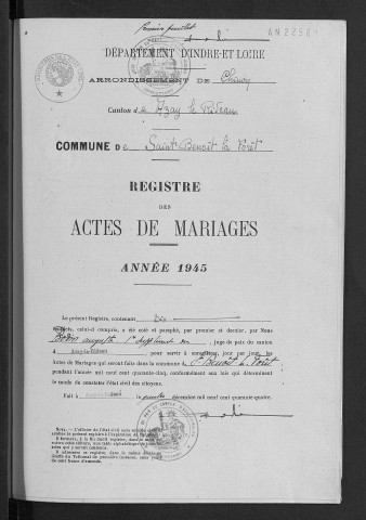 Mariages, 1945