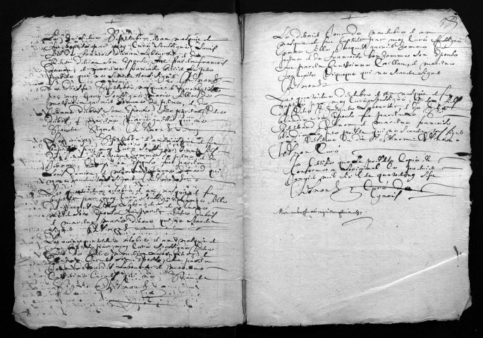 Collection du greffe. Baptêmes, mariages, sépultures, 1686