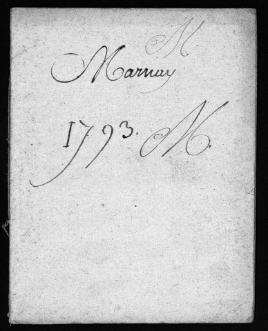 Marnay. Mariages, 1793-an II