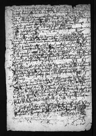 Baptêmes, mariages, sépultures, 1686 - Les années 1680-1685 sont lacunaires dans la collection du greffe