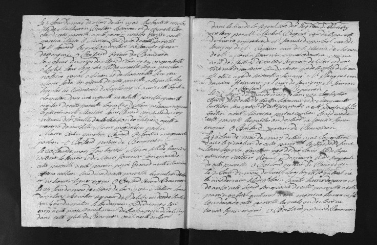 Collection du greffe. Baptêmes, mariages, sépultures, 1702