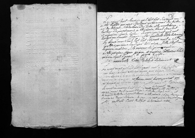 Collection du greffe. Baptêmes, mariages, sépultures, 1769