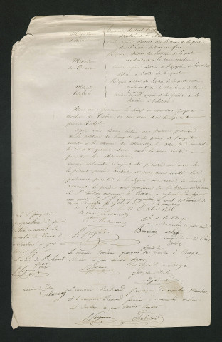 Procès-verbal de visite (21 octobre 1846)