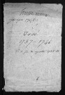 Baptêmes, mariages, sépultures, 1735-1746 - 6NUM6/197/001 à 6NUM6/197/108 : collection du greffe