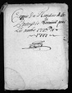 Collection du greffe. Baptêmes, mariages, sépultures, 1726-1727