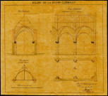 Église. - Projet de restauration de la nef : 1 plan (1860). Projet de beffroi pour le clocher : 1 plan (1873).