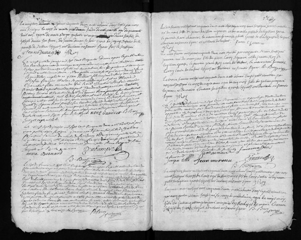 Collection du greffe. Baptêmes, mariages, sépultures, 1752