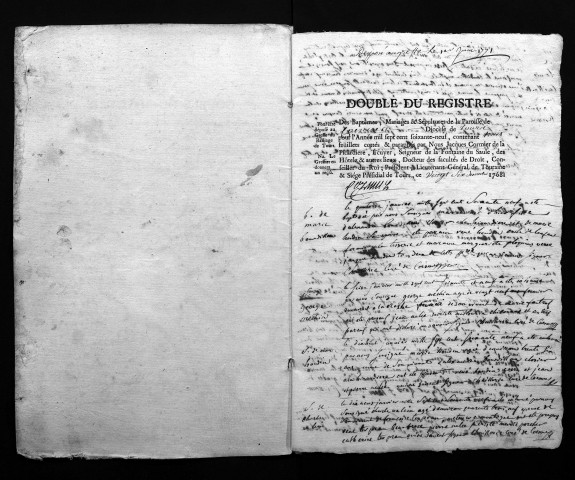 Collection du greffe. Baptêmes, mariages, sépultures, 1769-1770