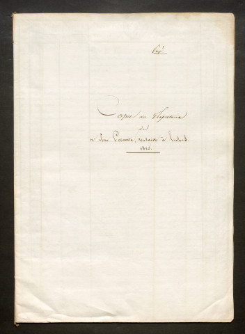 LECOMTE, Jean (an XI, an XIII-1807, 1809, 1819, 1823-1827)
