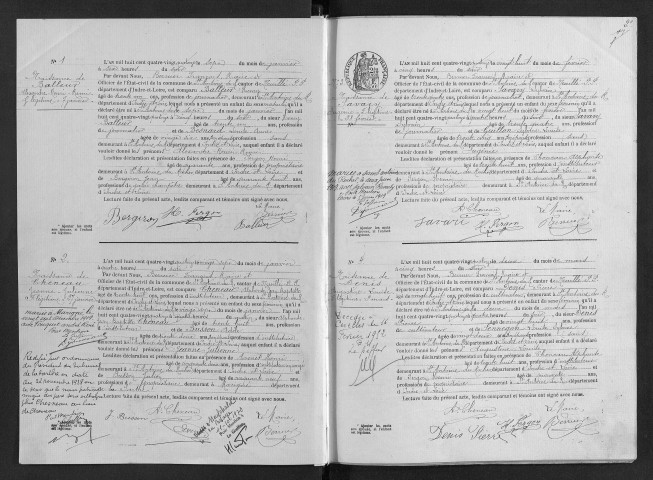 Naissances, 1894-1905