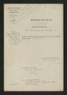 Extrait du plan cadastral à joindre au rapport de l'ingénieur (30 juin 1891)