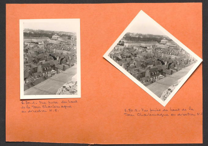 Vue prise du haut de la tour Charlemagne en direction nord est.