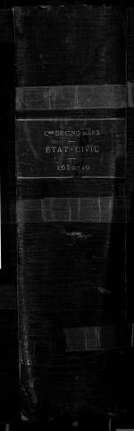 Collection communale. Baptêmes, mariages, sépultures, septembre 1680-1699