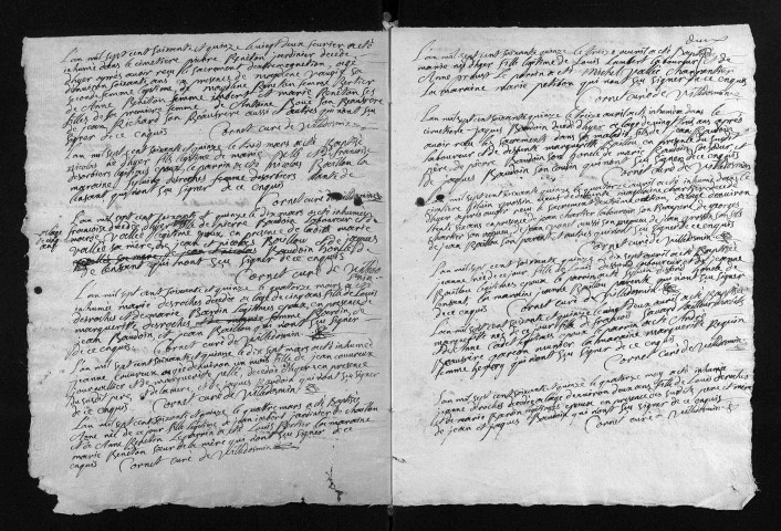 Collection du greffe. Baptêmes, mariages, sépultures, 1775