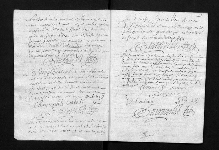 Collection communale. Baptêmes, mariages, sépultures, 1669-8 juillet 1670