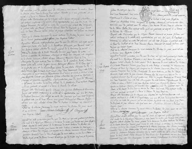 Naissances, 1793-an II