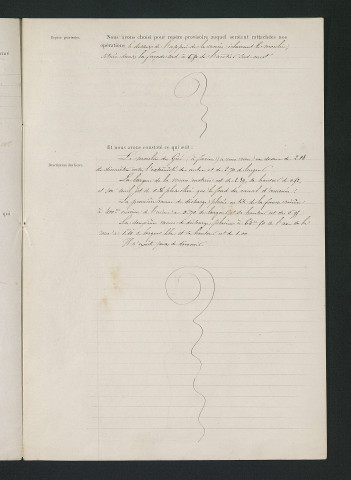 Procès-verbal de visite (23 mars 1854)