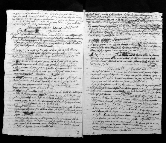 Collection du greffe. Baptêmes, mariages, sépultures, 1759-18 janvier 1760