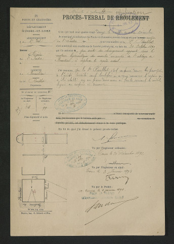 Procès-verbal de vérification (24 décembre 1892)