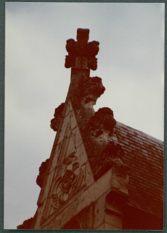 Monts, château de Candé : toiture.