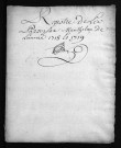Collection du greffe. Baptêmes, mariages, sépultures, 1718-1719