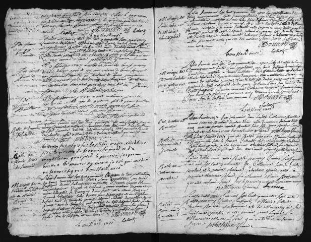 Collection du greffe. Baptêmes, mariages, sépultures, 1747