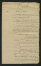 Procès-verbal de commodo et incommodo concernant la demande d'autorisation pour rétablir un moulin à farine au lieu-dit le Petit Moulin (2 août 1834)
