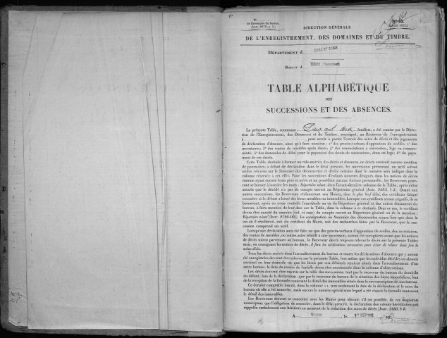 Tours extra - 1922-1925 – N° d'origine 4