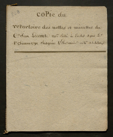 LECOMTE Jean (1791-an VI)