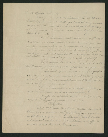 Arrêté préfectoral de mise en chômage du moulin (27 juin 1860)
