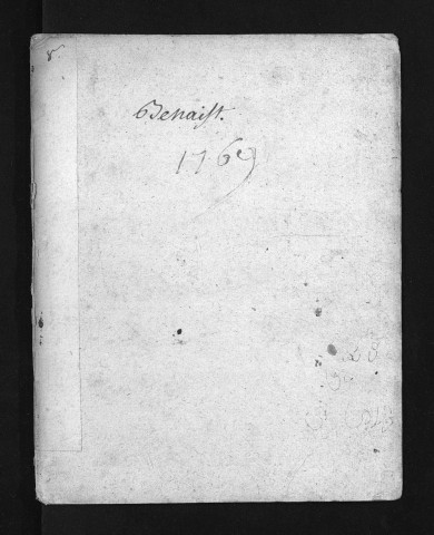 Collection du greffe. Baptêmes, mariages, sépultures, 1769-1770