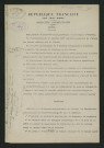 Arrêté préfectoral de mise en demeure d'exécution de travaux (23 février 1901)