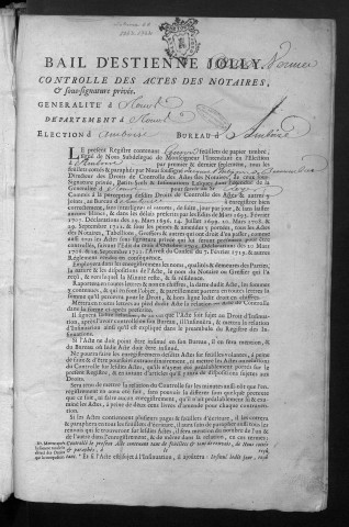 1743 (15 août) - 1744 (18 janvier)