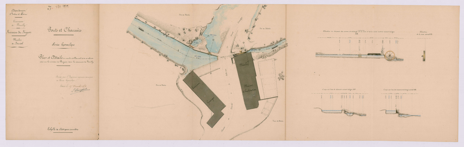 Plan et détails (15 novembre 1854)