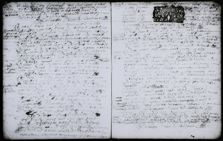 Collection communale. Baptêmes, mariages, sépultures, 1704