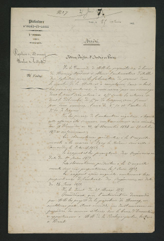 Arrêté préfectoral autorisant les propriétaires à établir des cylindres pour la fabrication du pappier et à modifier le moulin en conséquence (25 juin 1853)