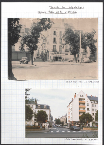 Place de la République devenue place de la Victoire.