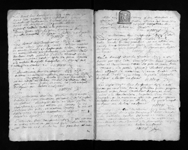 Collection du greffe. Baptêmes, mariages, sépultures, 1683 - Les années 1670-1682 sont lacunaires dans cette collection