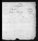 Collection du greffe. Baptêmes, mariages, sépultures, 1693-1698 - Les années 1689-1692 sont lacunaires dans cette collection