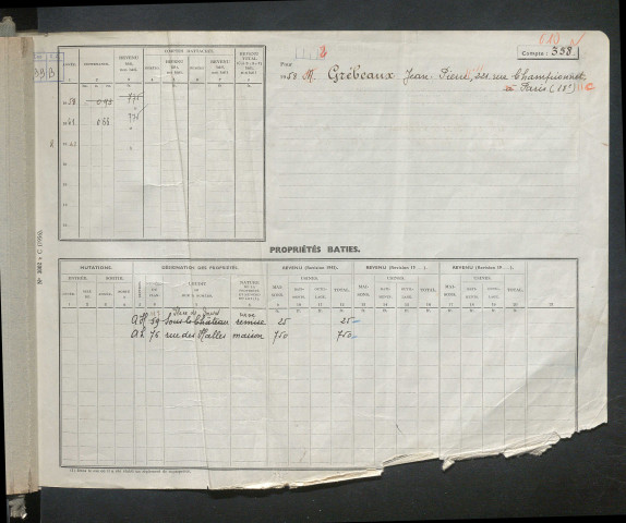 Comptes actifs Gre - O.