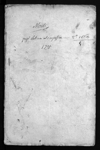 Collection du greffe. Baptêmes, mariages, sépultures, 1791