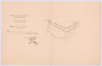 Plan de la rivière de l'Estrigueil et des prairies riveraines pour servir à la pétition du Sieur de La Ferrière (17 juillet 1836)