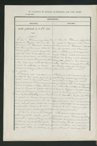 Procès-verbal de récolement (22 mars 1860)