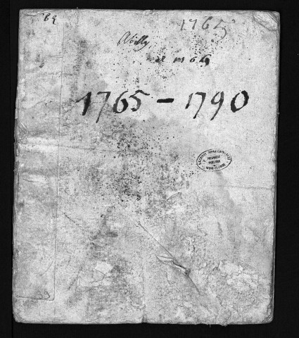 Collection du greffe. Baptêmes, mariages, sépultures, 1765