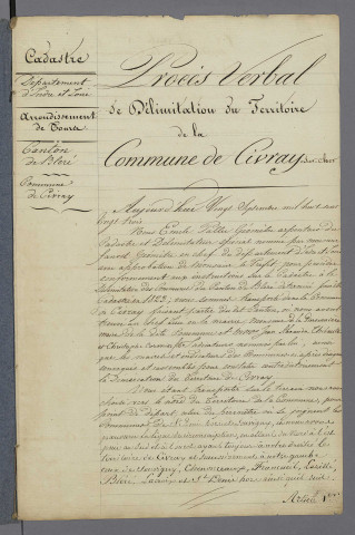 Civray-sur-Cher (1823, 1936-1942)