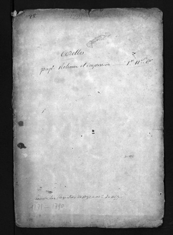 Collection du greffe. Baptêmes, mariages, sépultures, 1790