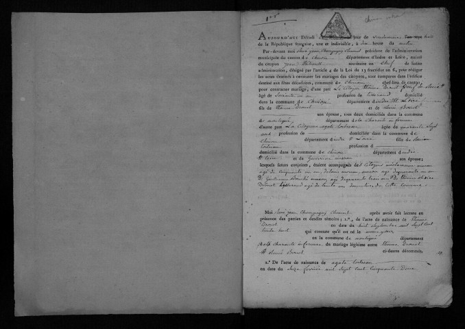 Mariages, an VIII-an XII