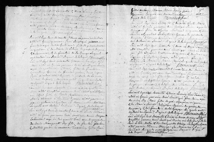 Collection du greffe. Baptêmes, mariages, sépultures, 1762