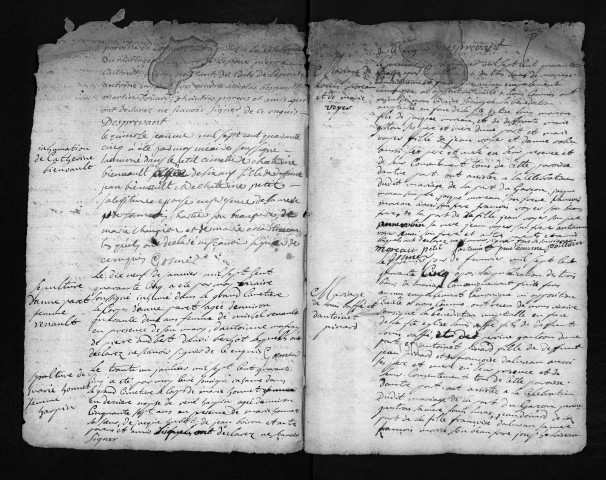 Collection du greffe. Baptêmes, mariages, sépultures, 1745